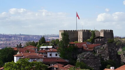 Wall Mural - Ankara view video, Ankara castle