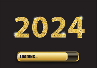 2024 Loading Progress Bar Golden