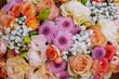 Beautiful flowers background for wedding scene Decoration