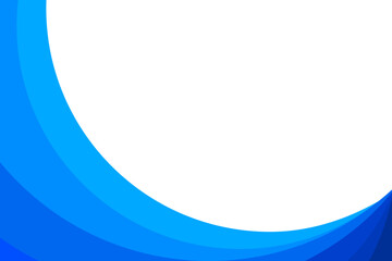 Wall Mural - blue wave water element vector background abstract curve border corner frame wallpaper presentation 