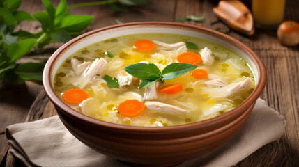 chicken soup with vegetables