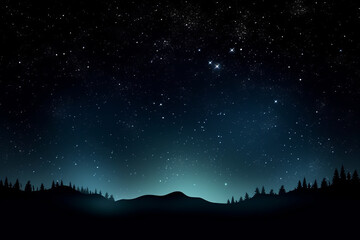 night sky full of stars background, generative ai