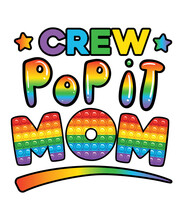 Pop It Birthday Crew Mom Fidget