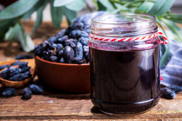 Wall Mural - Homemade haskap berry jam