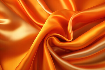 Poster - Orange silk background