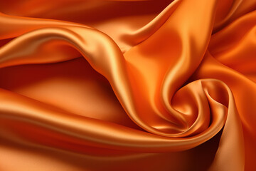 Poster - Orange silk background