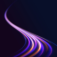 Leinwandbilder - Light everyday glowing effect. Dynamic cover or colourful layout for sport event.	 Colourful dynamic motion on blue background.