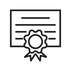 Poster - certificate vector icon