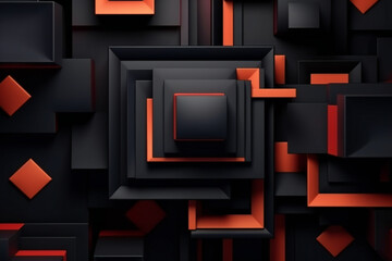 Bold Red Pattern with Unique Font Shape and Text Layout.