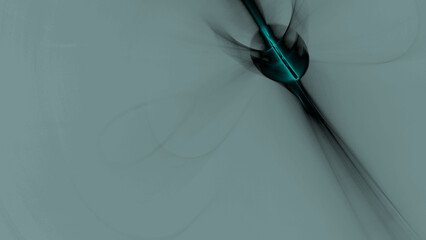 Fototapete - abstract gray background element on black. fractal graphics illustration. composition of glowing lines and motion blur traces. movement and innovation concept.
