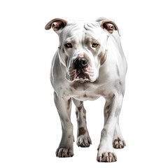 Wall Mural - American pitbull terrier isolated on transparent background.