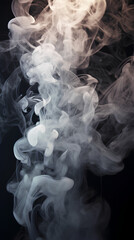 Wall Mural - Background with white smoke everywhere. IA generative.
