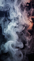 Wall Mural - Background with white smoke everywhere. IA generative.