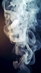 Wall Mural - Background with white smoke everywhere. IA generative.
