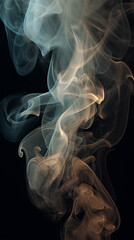 Wall Mural - Background with white smoke everywhere. IA generative.