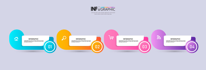 Poster - Presentation business infographic template vector.