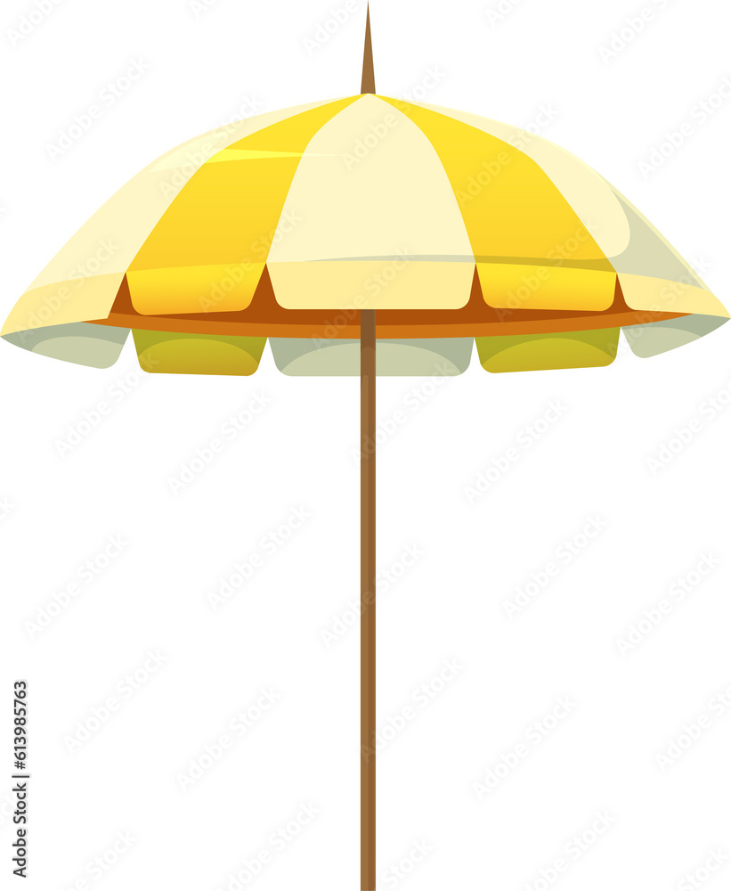 Yellow beach umbrella png. Illustration isolated on transparent background.  Stock Illustration | Adobe Stock, image size:821x1000
