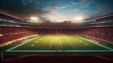 Realistic American Football Stadium Generative AI