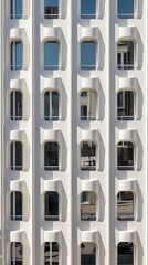 Poster - Generative AI Ljubljana Slovenia, Detail of white modern architecture in small square of The Islamic Religion Muslim Cultural Center, Mosque,