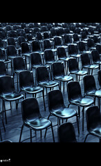 Poster - Generative AI Seating arrangement for concerts
,Keep spaced between each chairs make separate for social distancing concept to avoid Coronavirus (COVID-19) pandemic.