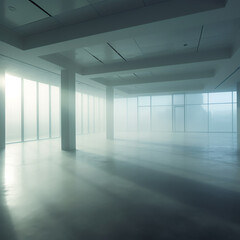 Poster - Generative AI It must be the weekend. Shot of an empty office.