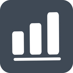 Wall Mural - Profit Financial graph icons in simple square.