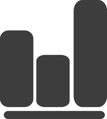 Wall Mural - business graph icon.