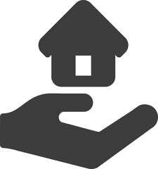 Wall Mural - home loan icon.
