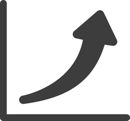 Wall Mural - forecast graph icon.