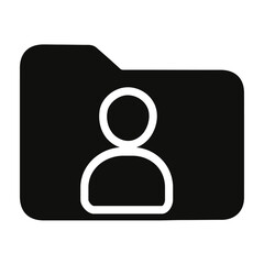 Sticker - Folder icon with a male avatar
