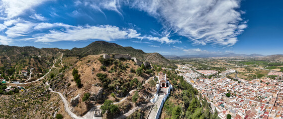 vista del municipio de Cártama en la provincia de Málaga, Andalucía