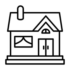 Canvas Print - House Icon Design Vector template Illustration