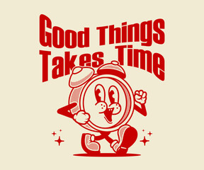 Sticker - cartoon character of time Graphic Design for T shirt Street Wear and Urban Style