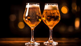 Fototapeta Lawenda - Two Glasses with Beer. Food & Drink Photography