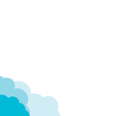 Sticker - Cloud Corner Vector