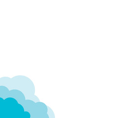 Sticker - Cloud Corner Vector