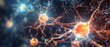 Exploring the Intricacies of Neurons and the Nervous System: A Captivating 3D Microbiology Render with Ample Copy Space