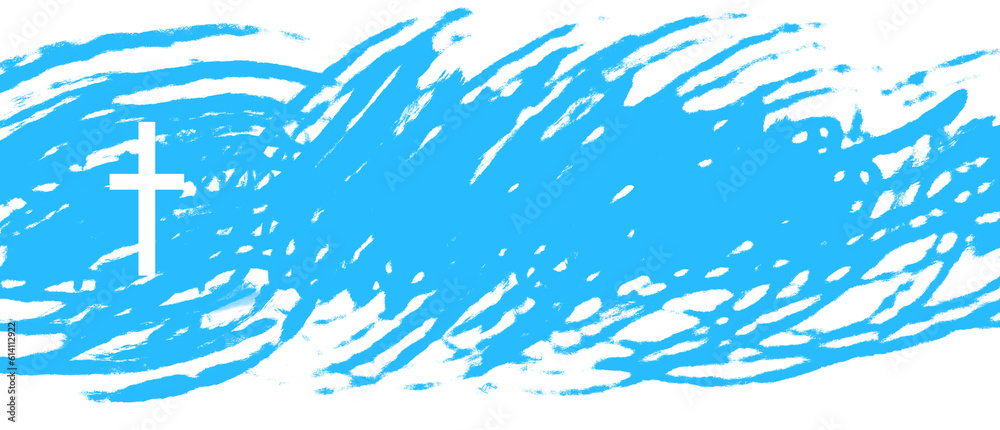 banner crosses illustration, border Isolated on transparent background ...