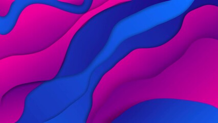 Wall Mural - Abstract colorful shape background. Neon Colors and Liquid gradients . Colorful vibrant gradients 3d animation seamless loop in 4K. Abstract colorful wave backdrop seamless loop.	
