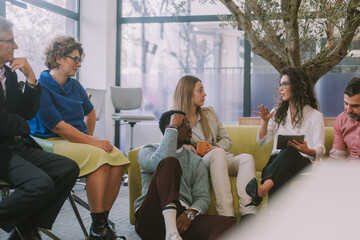 Wall Mural - Talking and listening