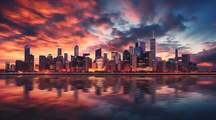Canvas Print - Adorn your space with a captivating futuristic skyline