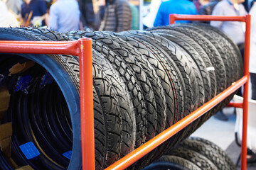 Rubber tires for motorcycles