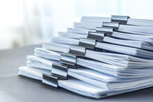 A Stack Of Office Documents