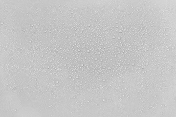 Aufkleber - Water droplets on a gray background.