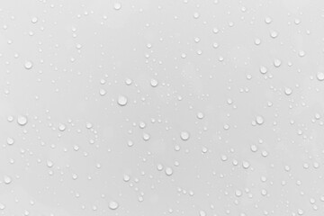 Aufkleber - Water droplets on a gray background.