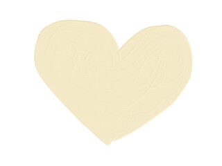 Poster - golden heart on white background