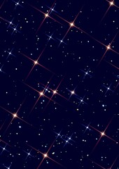star background. Space stars, night sky constellations, background illustration