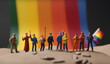 © yury goryanoy - Figurines of toy people lgbt pride