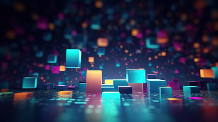 Modern digital abstract 3D background