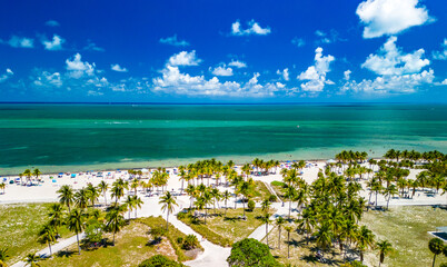 Wall Mural - Beautiful Crandon Park beach in Key Biscayne in Miami